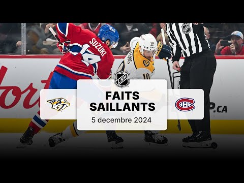 Predators vs Canadiens 05/12 | Faits saillants
