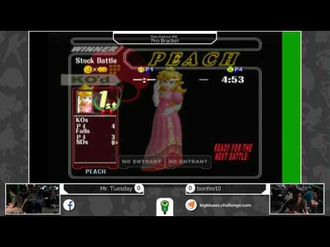 MM16 SSBM Pro Bracket WR2 - Mr. Tuesday (Peach) vs. bonfire10 (Sheik)