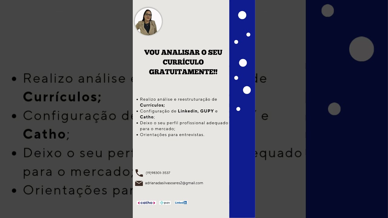 Análise de currículos | Mentoria | Reestruturação de currículos