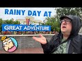 Rainy Day At Six Flags Great Adventure No Wait On Any Roller Coasters Jackson Township NJ