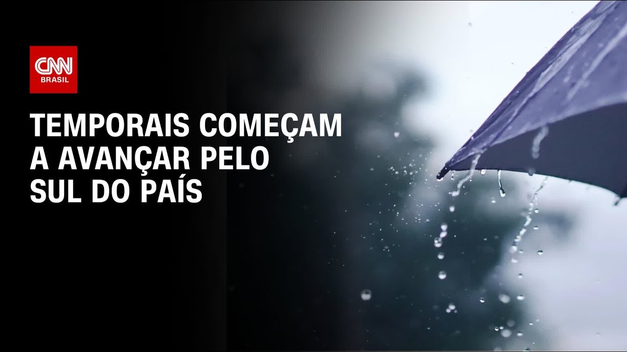 Temporais começam a avançar pelo Sul do país | CNN PRIME TIME
