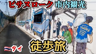 ピサヌローク徒歩旅！ワット・アラニーク遺跡、チャン王宮、美しい寺院など『タイ』