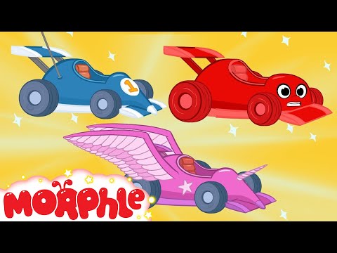 Race Car Morphle and The kids Super Heroes! My Magic Pet Morphle Animations For Kids