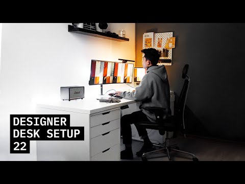BÀN LÀM VIỆC TẠI NHÀ CỦA DESIGNER NĂM 2022 - DESIGNER DESK SETUP EM 2022 | Hieu On The Go