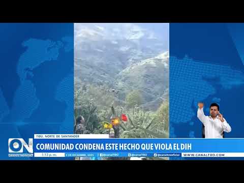 Familia herida tras ataque con explosivos en Tibú, Norte de Santander