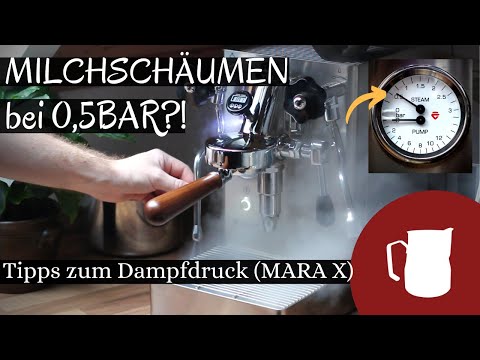 Milk frothing at 0.5 bar?! - How to solve the problem with the Lelit Mara X