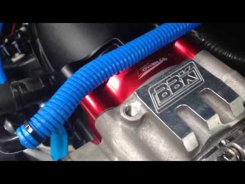 2011-2014 Mustang V6 Airaid Throttle Body Spacer and BBK Throttle Body