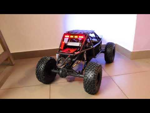 Axial RR10 Bomber Ep.16 -  Gear Head RC Front and Rear Light bar Test
