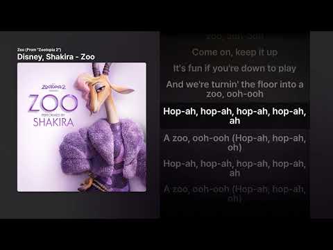 Disney, Shakira - Zoo [Zoo (From "Zootopia 2")]ㅣ가사/Lyrics