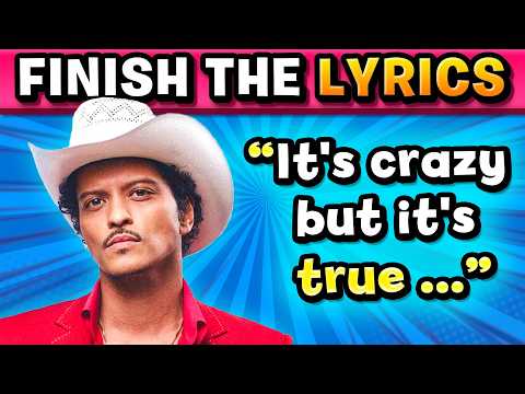 FINISH THE LYRICS 🔥2026 Most Popular Songs 🔥 Music Quiz