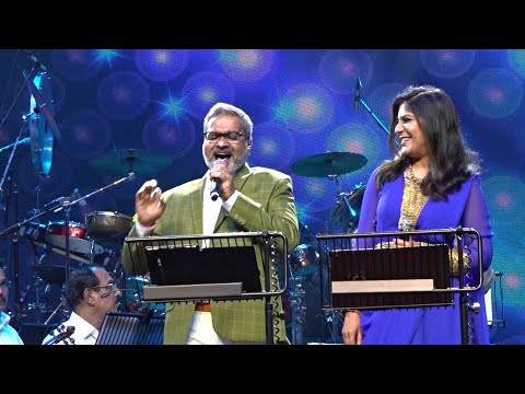 Hey Unnai Thane-Energetic Singing by SP Charan Swetha Mohan Ilaiyaraja Isairajangam 2022 Singapore