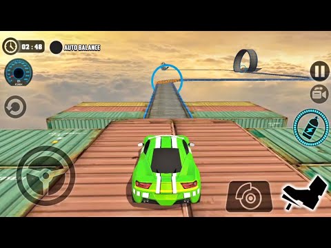 Impossible Car Tracks 3D: Green Car Driving Stunts SImulator All Levels & All Cars Unlocked Gameplay