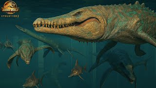 🧐 Can You Keep These 4 Water Dinos Together in One Lagoon?🦈 Can Leopleurodon Live Peacefully?🦕 #jwe2