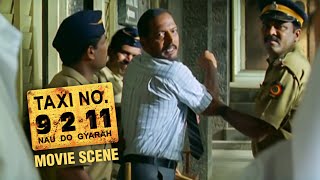 The Police Arrest Nana Patekar In Son's School | Movie Scene | Taxi No 9211 | Milan Luthria