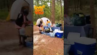 BLACK WOMEN CAMP! | Take a walk through the campsite with me... | #shorts