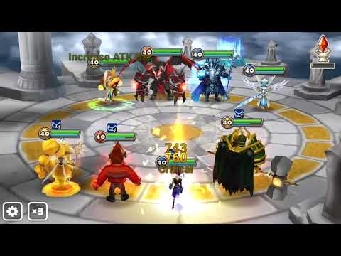 Summoners War Arena against 4 op nat 5s using only a low budget team.