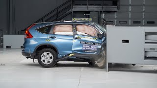 Honda CR-V passenger-side small overlap IIHS crash test