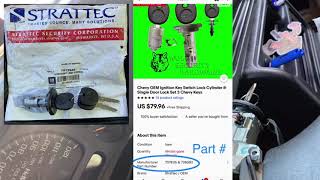 How to change ignition key lock cylinder in 1 MINUTE 99-06 Silverado/Sierra/Yukon/Tahoe 07 Silverado