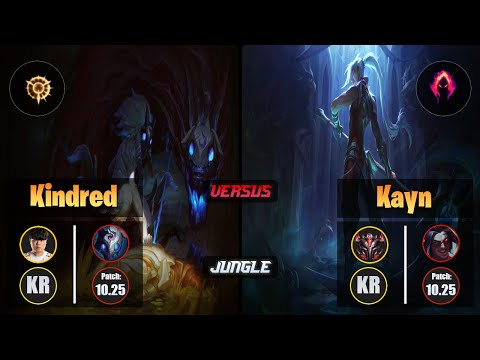 Clid KINDRED (Jungle) [Press the Attack] VS KAYN - Grandmaster KR Patch 10.25