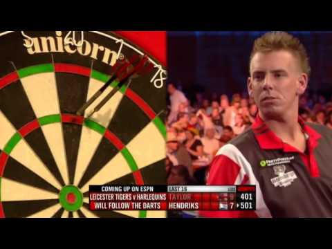 Taylor v Hendriks | 4/4 | Round Two | European Darts Championships 2012
