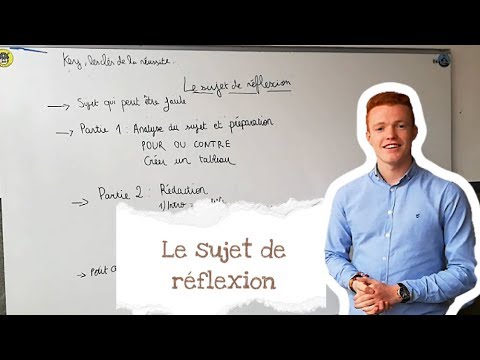 COLLEGE - Sujet de réflexion