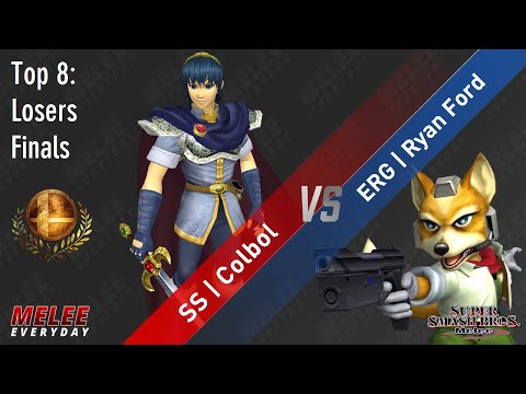 Aegis - SS | Colbol (Marth) vs. ERG | Ryan Ford (Fox) - SSBM - Top 8 - Losers Finals