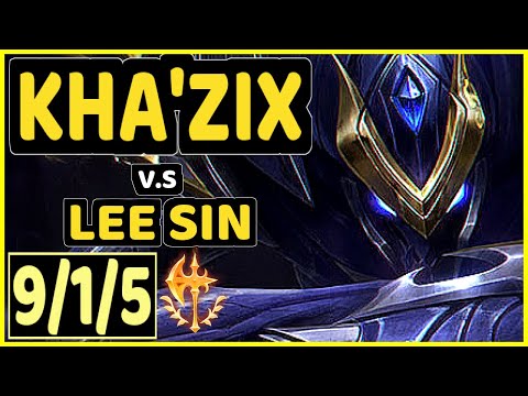 HY0G4 (KHA'ZIX) vs LEE SIN - QUADRAKILL 9/1/5 KDA JUNGLE CHALLENGER GAMEPLAY - BR