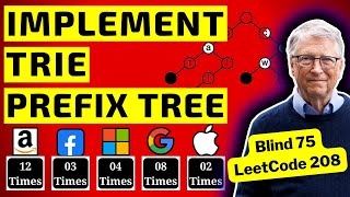 Implement Trie Prefix Tree | LeetCode 208 (Medium)