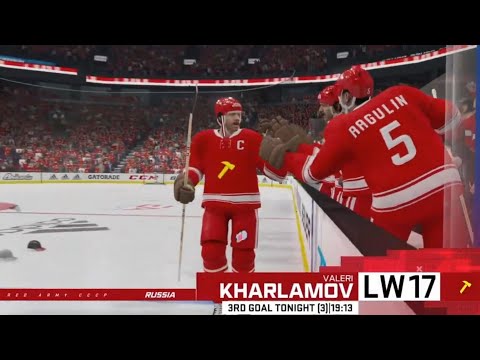 Valeri Kharlamov gets a HAT TRICK