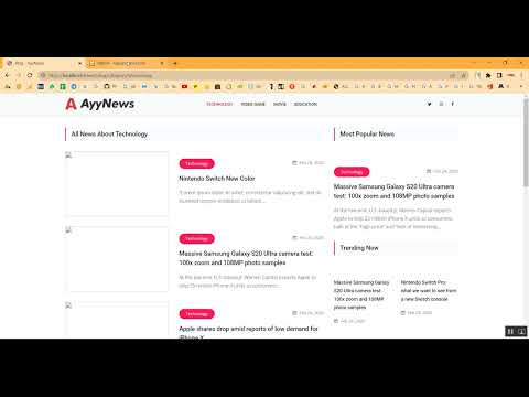 News Portal Management System in PHP Application Projects