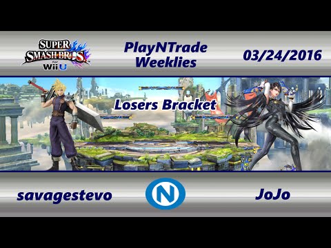 PnT 03/24/16 - savagestevo (Cloud) vs. JoJo (Bayonetta) - Losers - SSB4