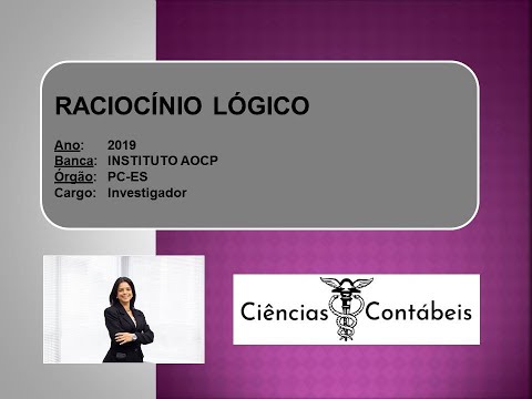 Raciocínio Lógico (INSTITUTO AOCP - Investigador PC/ES 2019) Q976689