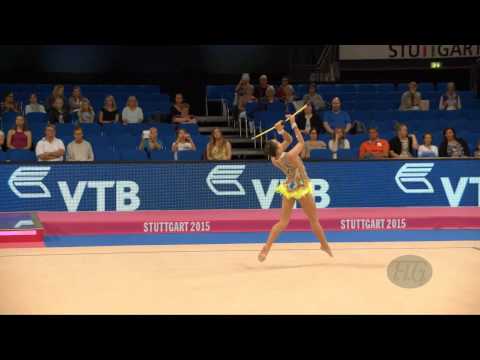 Kaho MINAGAWA (JPN) 2015 Rhythmic Worlds Stuttgart - Qualifications Clubs