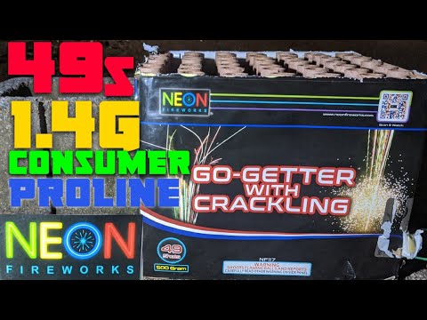 4️⃣9️⃣shot 500gram: Go-Getter with Crackling ( Neon Fireworks) *Consumer Pro Line*