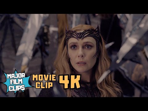 Wanda in Mirror Dimension - Doctor Strange in the Multiverse of Madness (2022) IMAX Movie Clip 4K