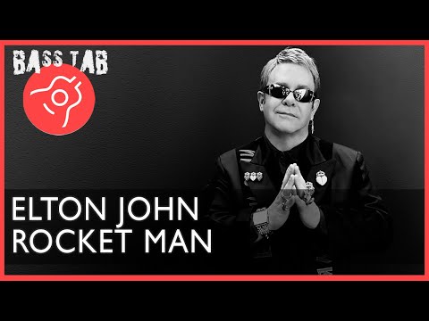 Rocket Man - Elton John (BASS COVER With Tab & Notation)