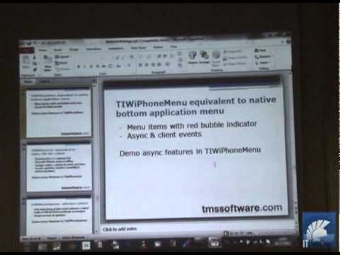 ITDevcon 2011 - Bruno Fierens - Creating mobile web apps with VCL - part 3/3
