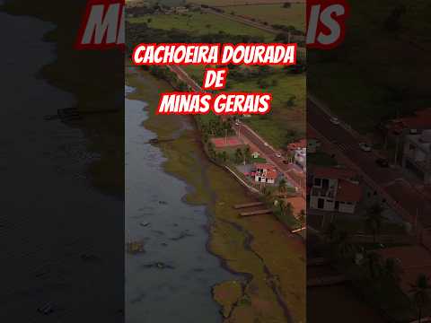 Cachoeira Dourada de Minas vista de cima.