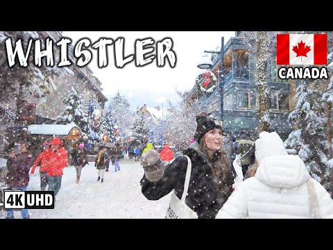 🇨🇦 【4K】❄️❄️❄️ 🎄 VANCOUVER- WHISTLER! Christmas and Snowfall! 🎅🏼🎄 British Columbia, Canada.