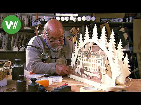 A candle arch for your windowsill! - Hand-carved handicrafts