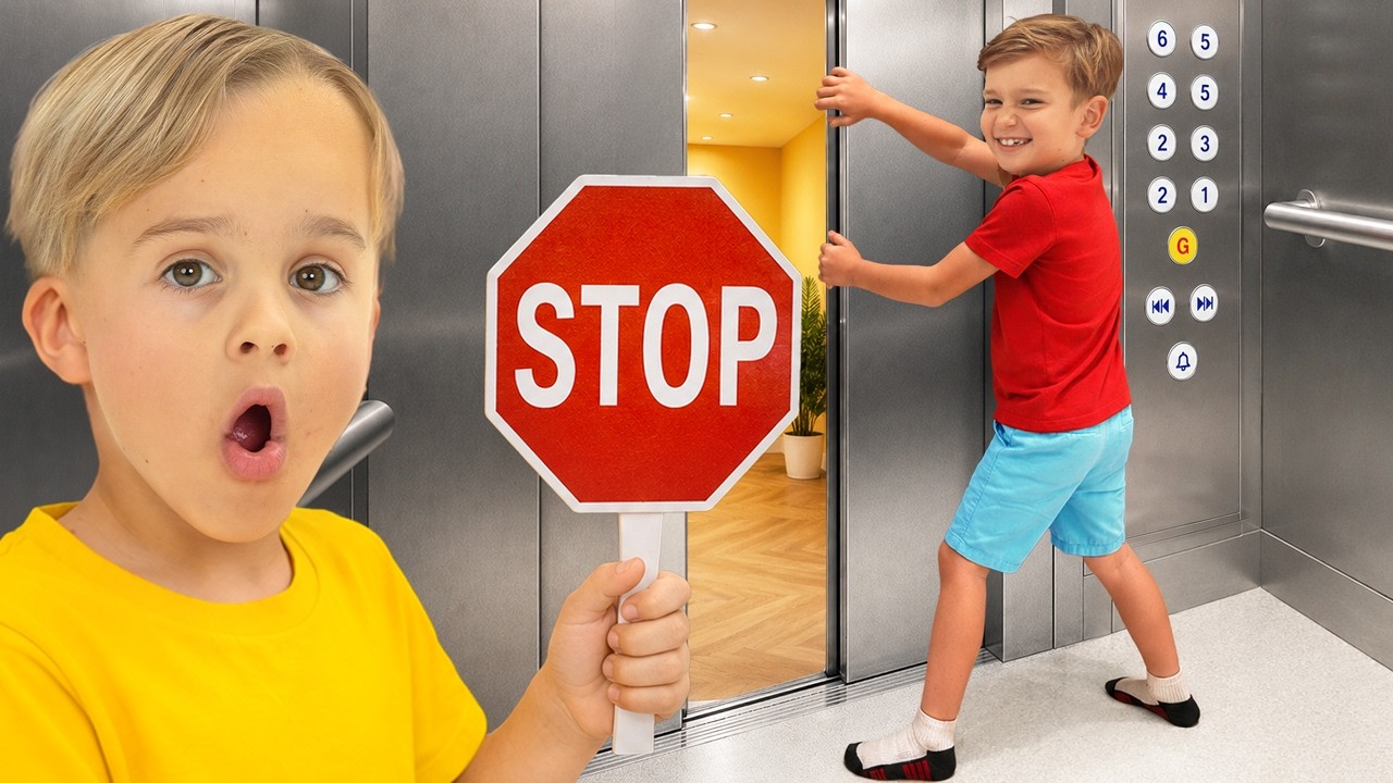 Elevator Mall Adventure - Kids Learn Safety Rules