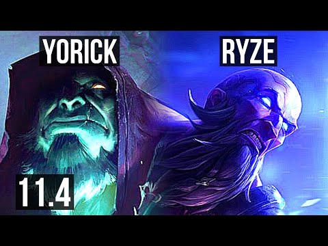YORICK vs RYZE (TOP) | 7/2/11, 300+ games, Rank 11 Yorick | EUW Master | v11.4