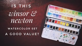 Watercolor Set Review - Winsor and Newton Professional Travel Tin With 24 Half Pans