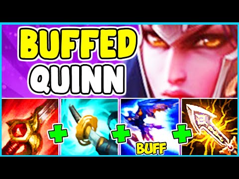 *CRAZY BUFFS* Q BLIND LASTS FOR SO LONG! QUINN FULL AD CRIT BUILD JUNGLE - League Of Legends S10
