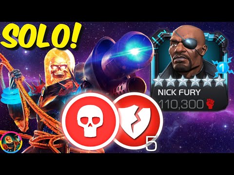 CGR OBLITERATES Gauntlet Nick Fury! Solo! Heal Block! - Marvel Contest of Champions