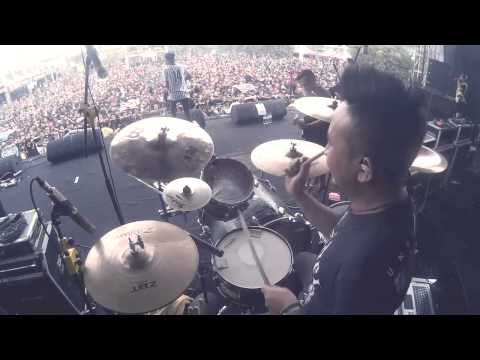 REVENGE THE FATE - DARAH SERIGALA (DRUM CAM) Live At HELLSHOW 2014