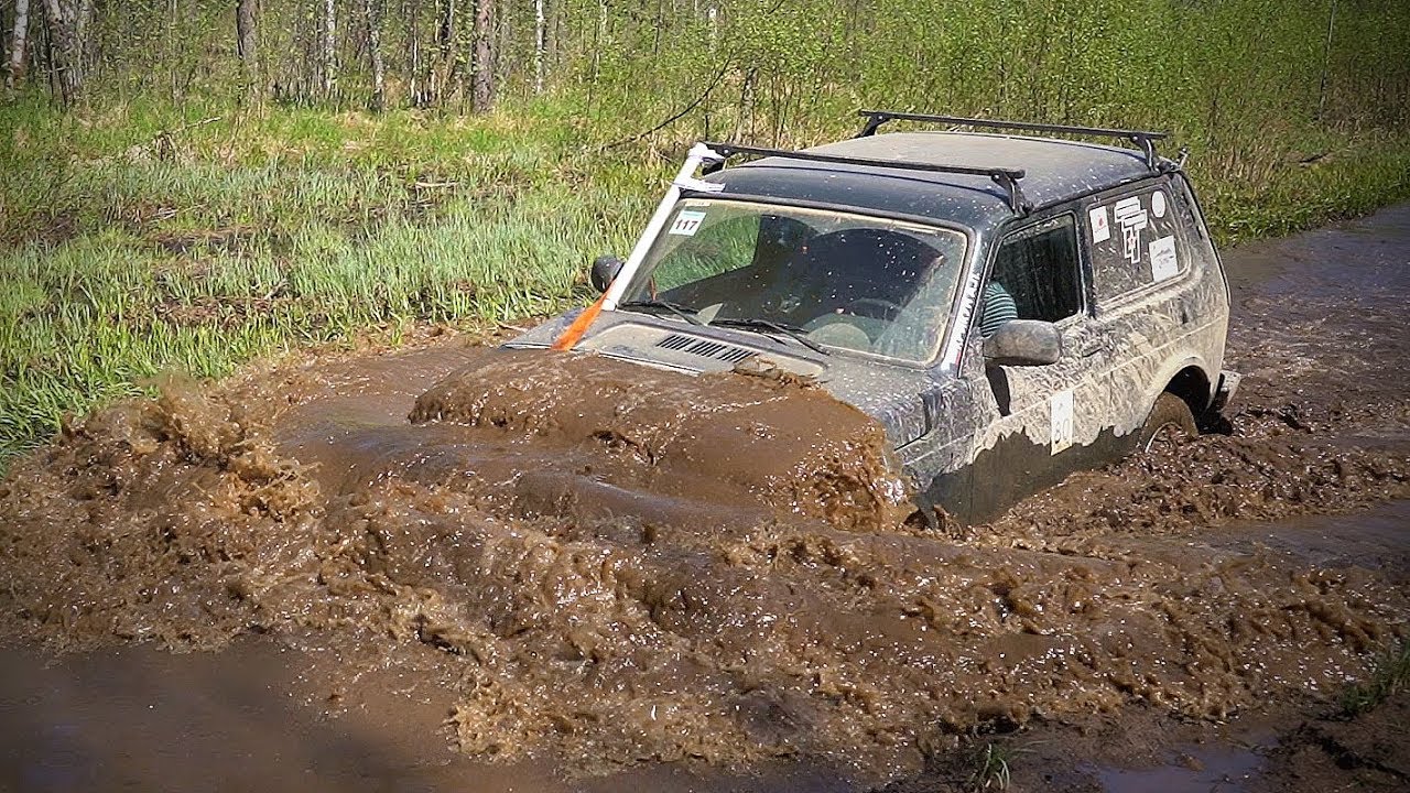 Что может стандартная Нива без тюнинга.