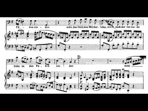 Gebt mir meinen Jesum wieder (Matthäus-Passion - J.S. Bach) Score Animation