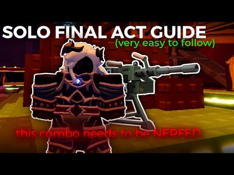 SOLO The Final Act Hard Mode Triumph + Easy Guide | TDS | Tower Defense Simulator