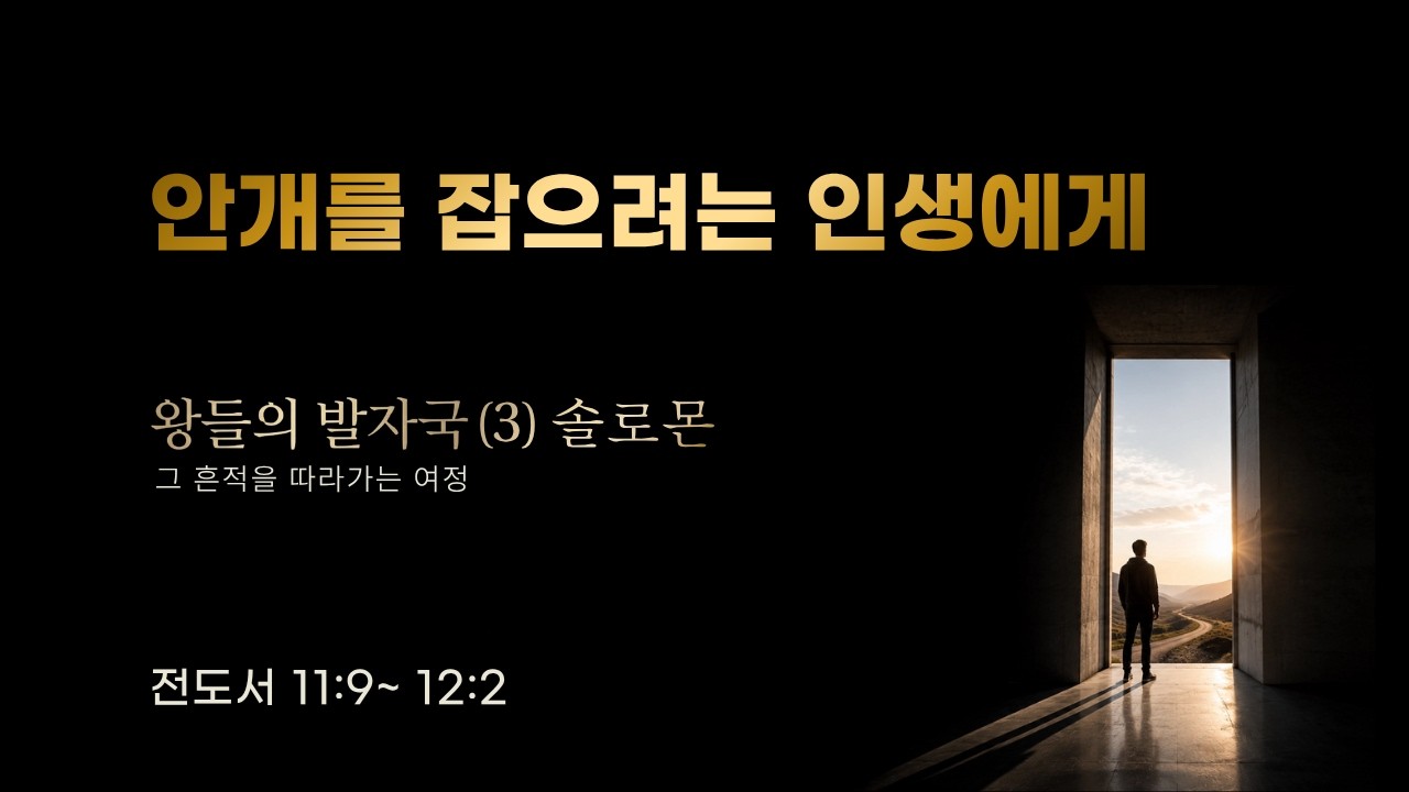왕들의 발자국(3) 솔로몬 : 안개를 잡으려는 인생에게